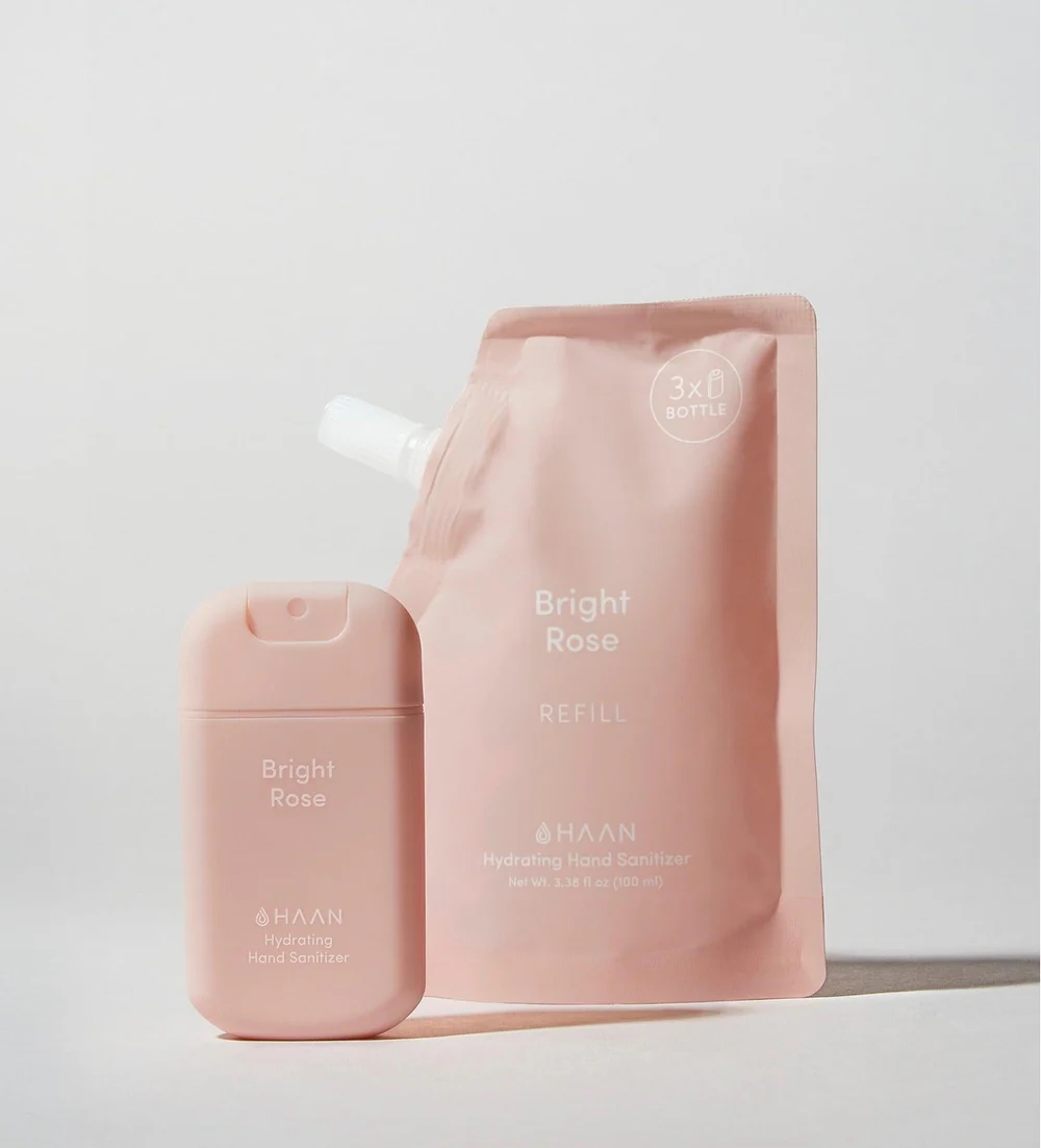 HAAN Pack Sanitizante + Refill Bright Rose